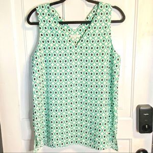 Pleione Nordstrom Geometric Sleeveless Blouse